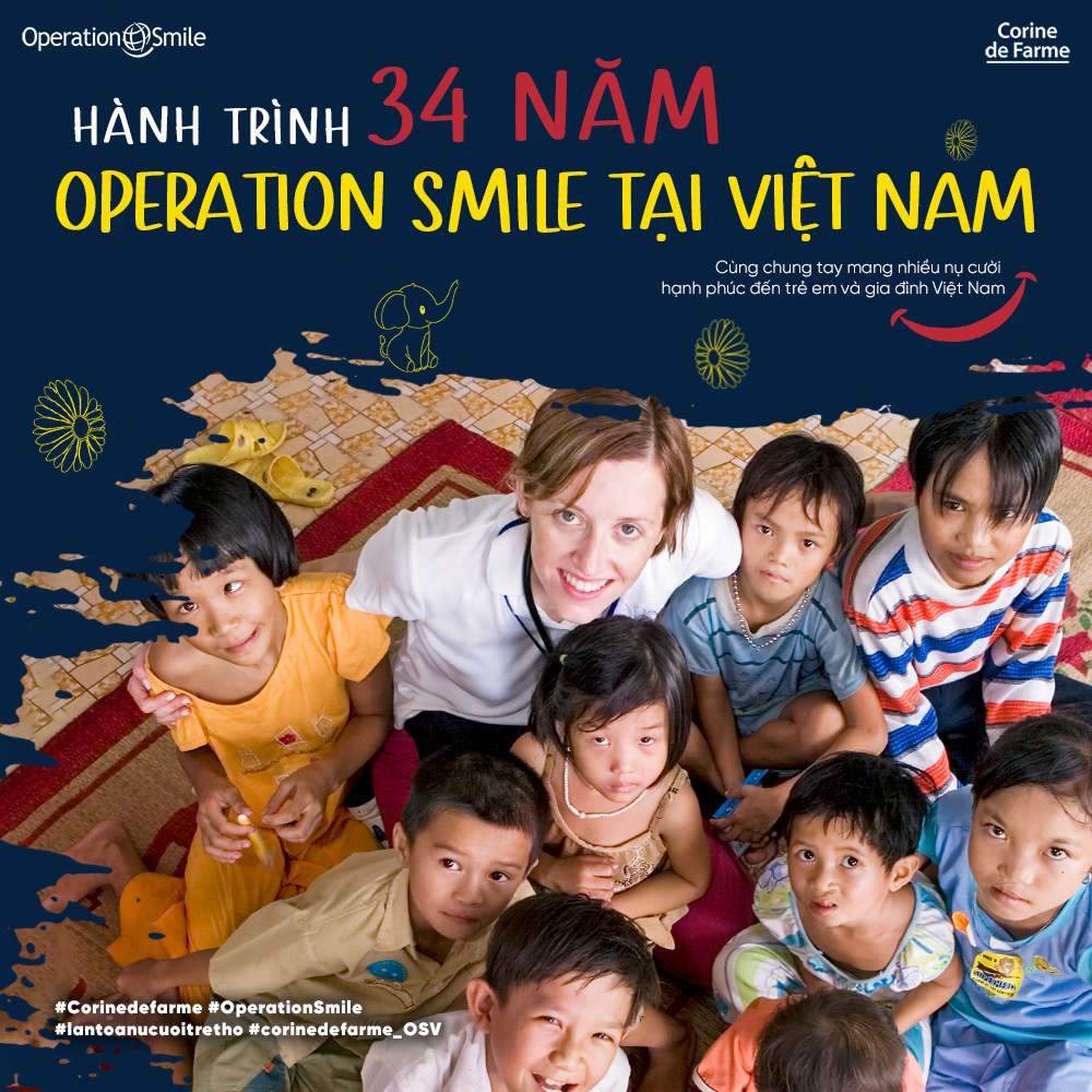 corine de farme lan tỏa nụ cười trẻ thơ