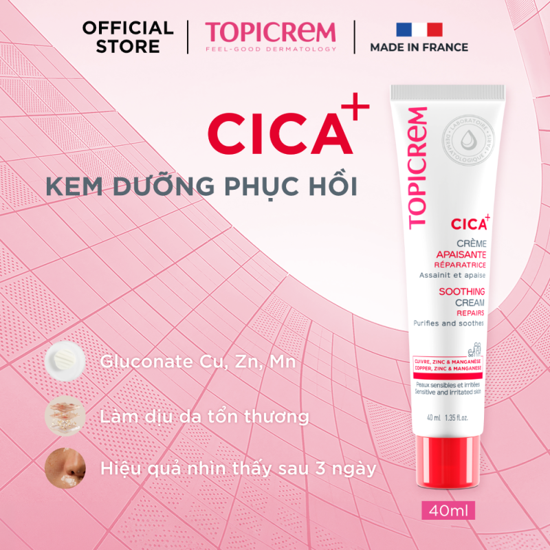 Topicrem CICA+ Soothing Cream 40ml
