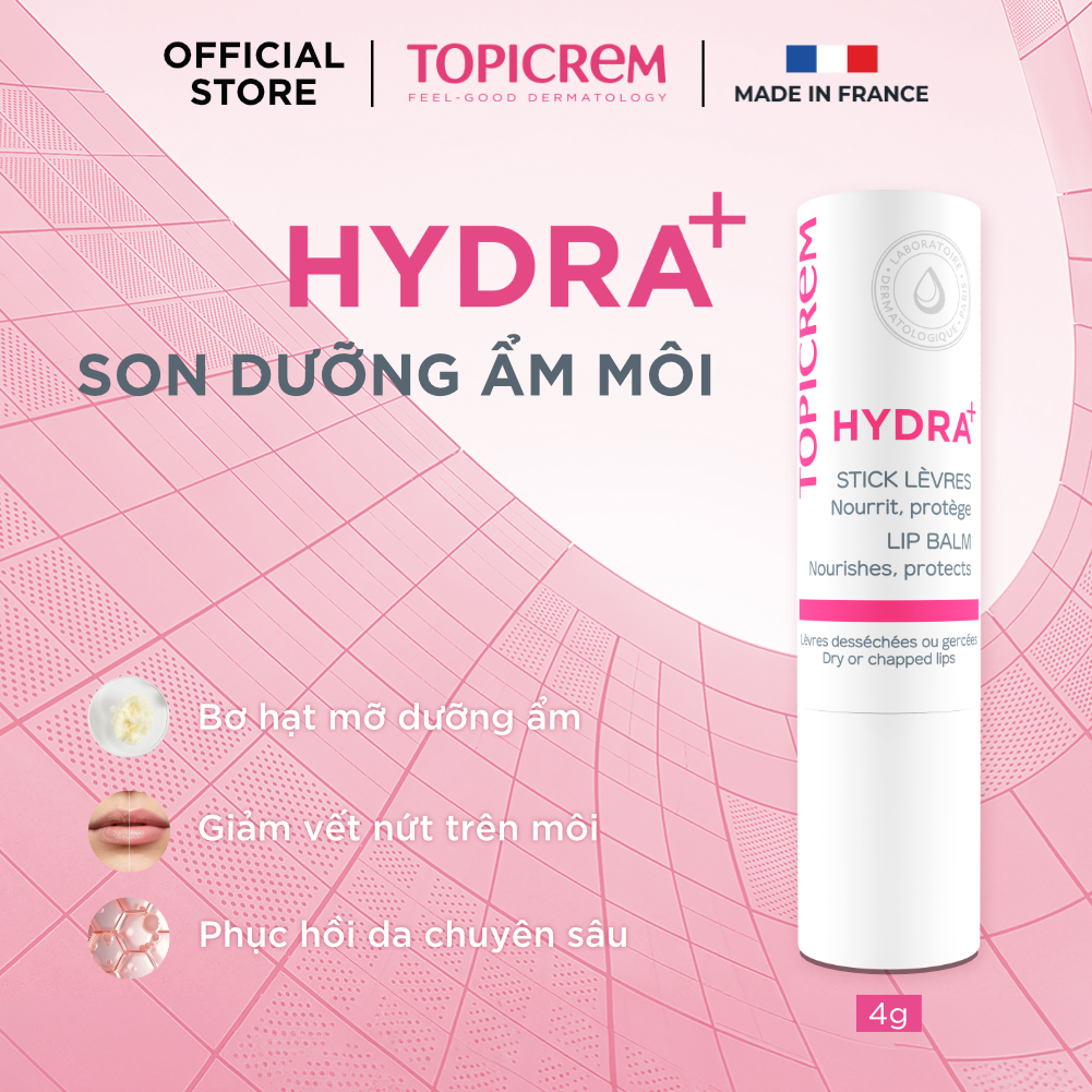 Topicrem HYDRA+ Ultra-Moisturizing Lip Balm 4g
