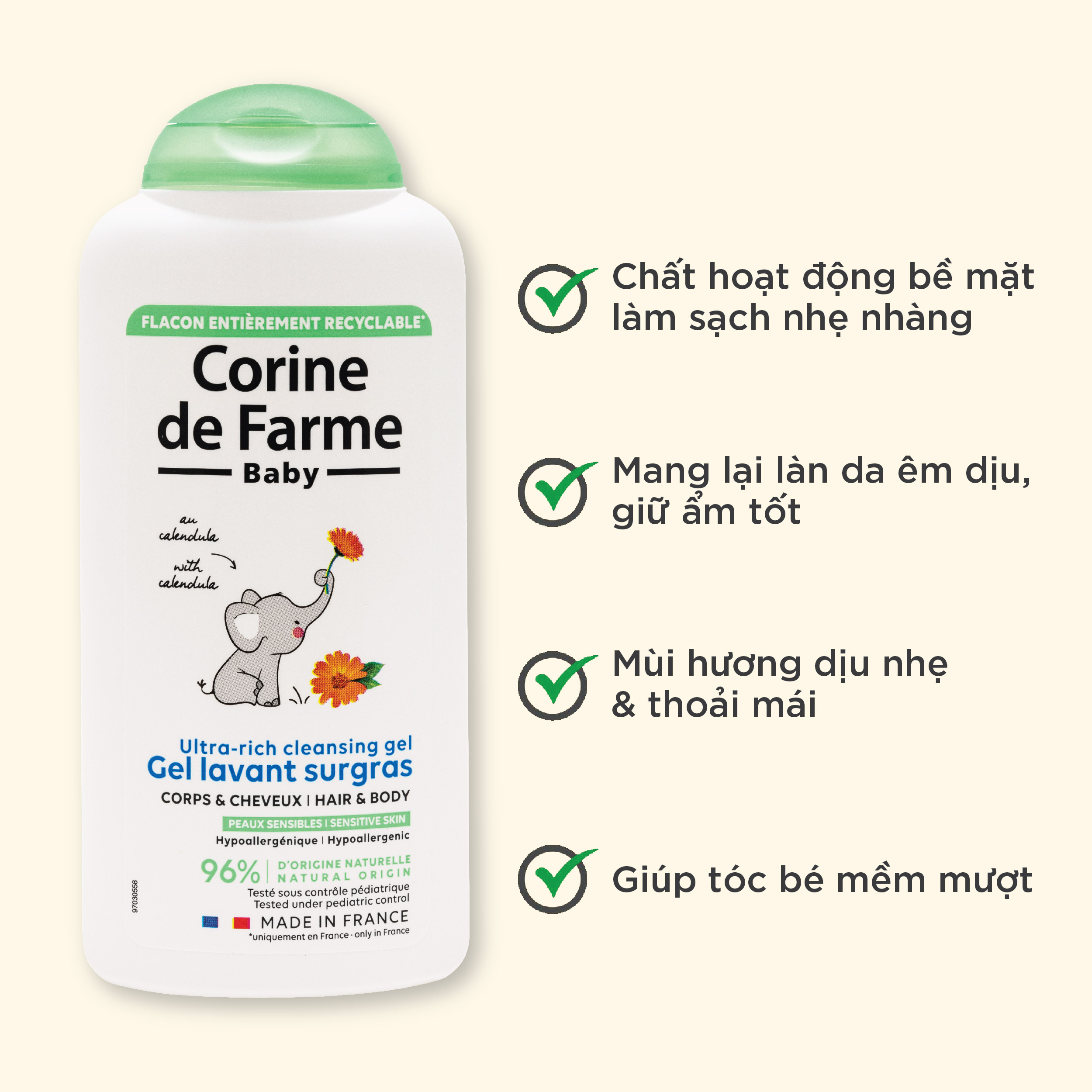 Corine de Farme Ultra-rich Cleansing Gel 250ml