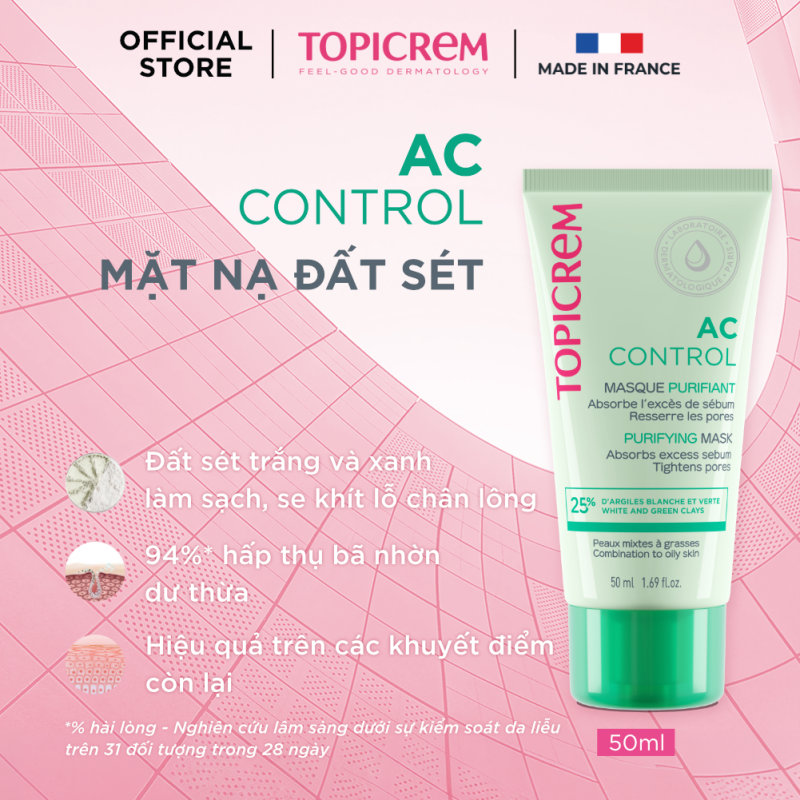 Topicrem AC CONTROL Purifying Mask 50ml