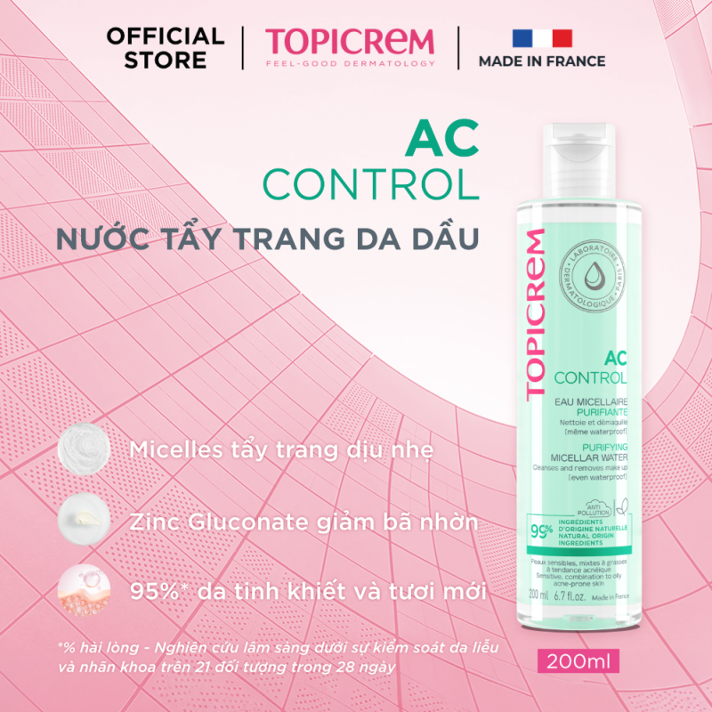 Topicrem AC CONTROL Purifying Micellar Water 200ml