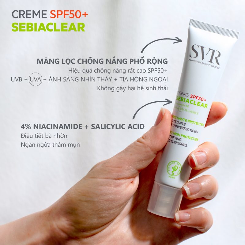 SVR SEBIACLEAR Creme SPF50+ 40ml