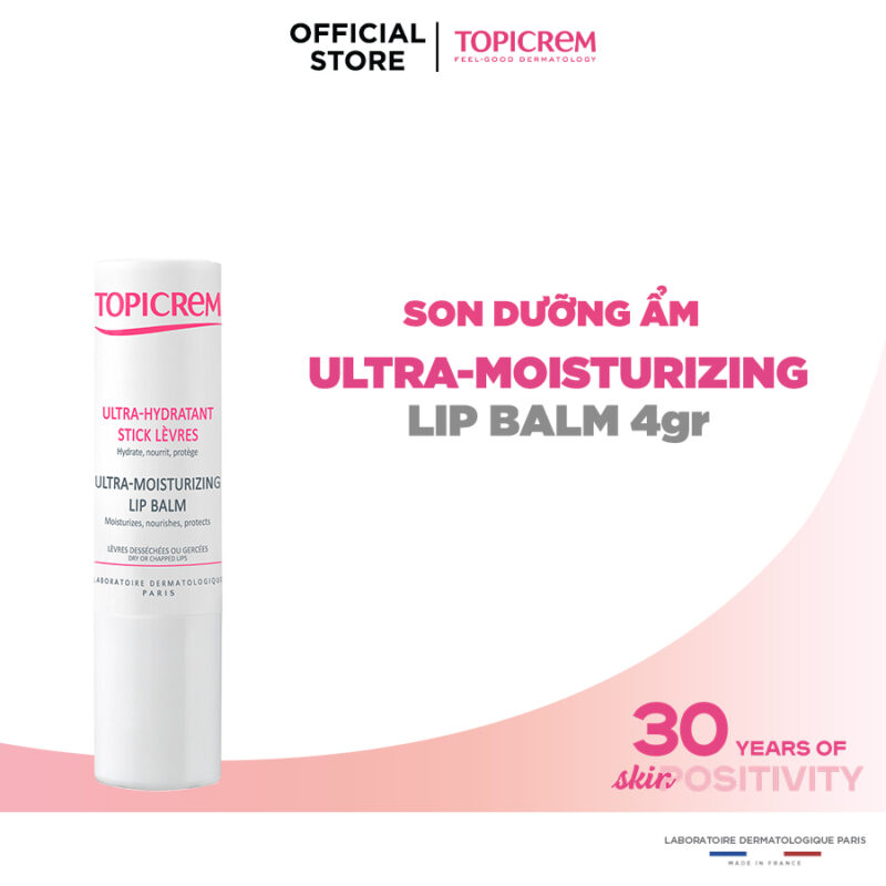 Topicrem HYDRA+ Ultra-Moisturizing Lip Balm 4g