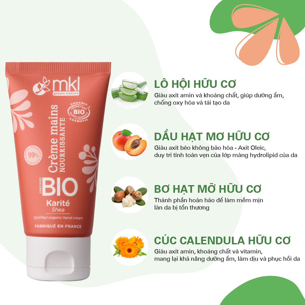 MKL Certified Organic Hand Cream Shea 50ml