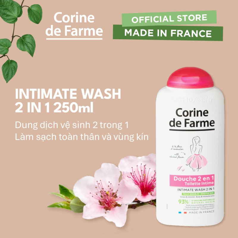 Corine de Farme Intimate Wash 2 in 1 250ml