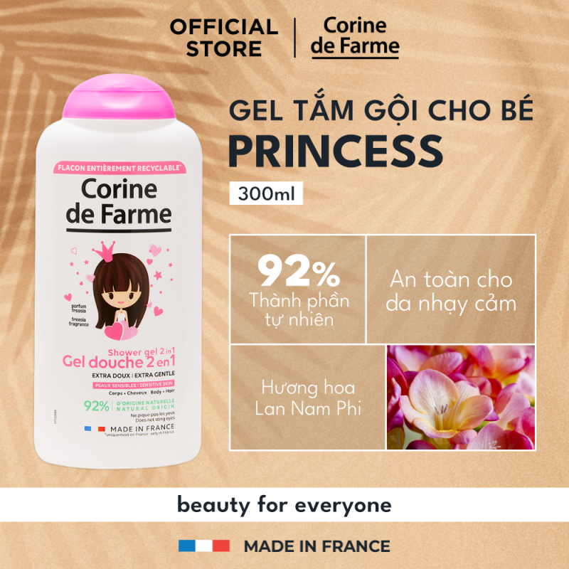 Corine de Farme Shower Gel 2 in 1 Princess 300ml