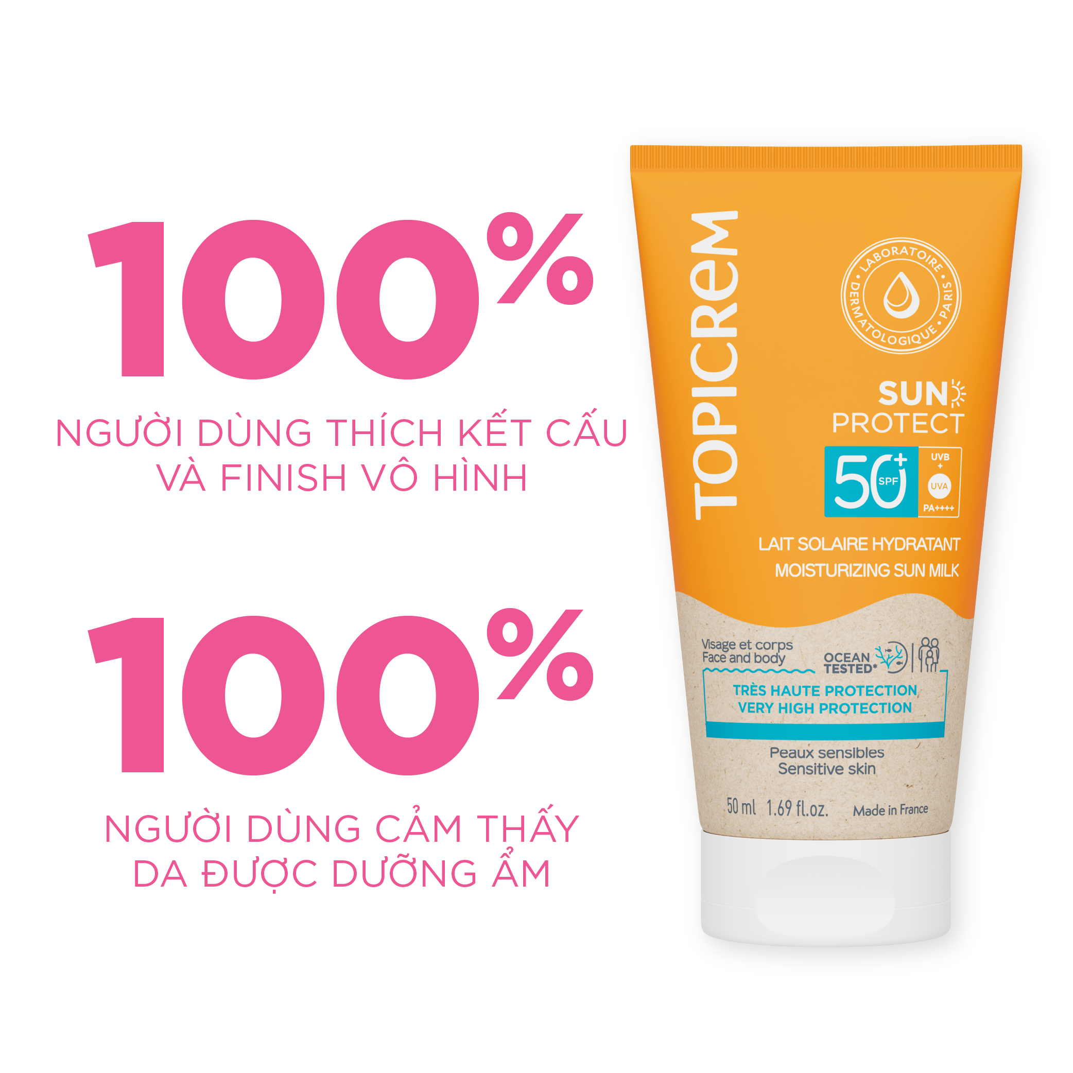 Topicrem SUN PROTECT Moisturizing Sun Milk SPF50+ 50ml