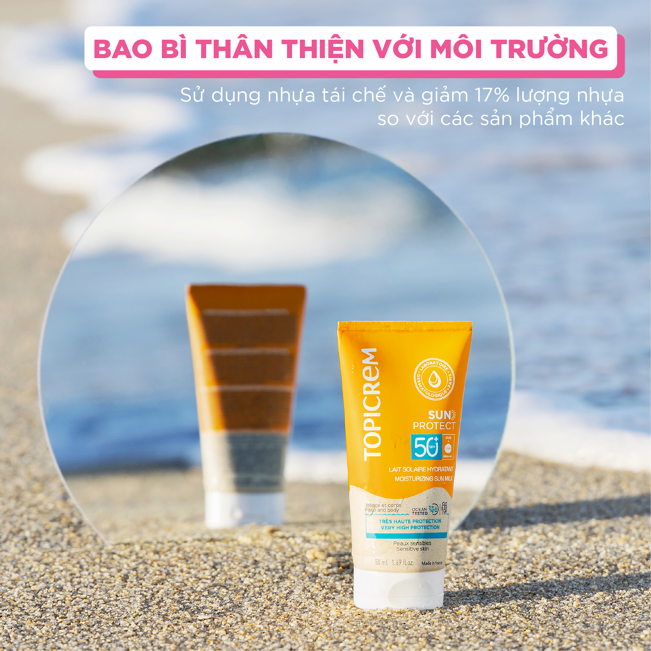 Topicrem SUN PROTECT Moisturizing Sun Milk SPF50+ 50ml