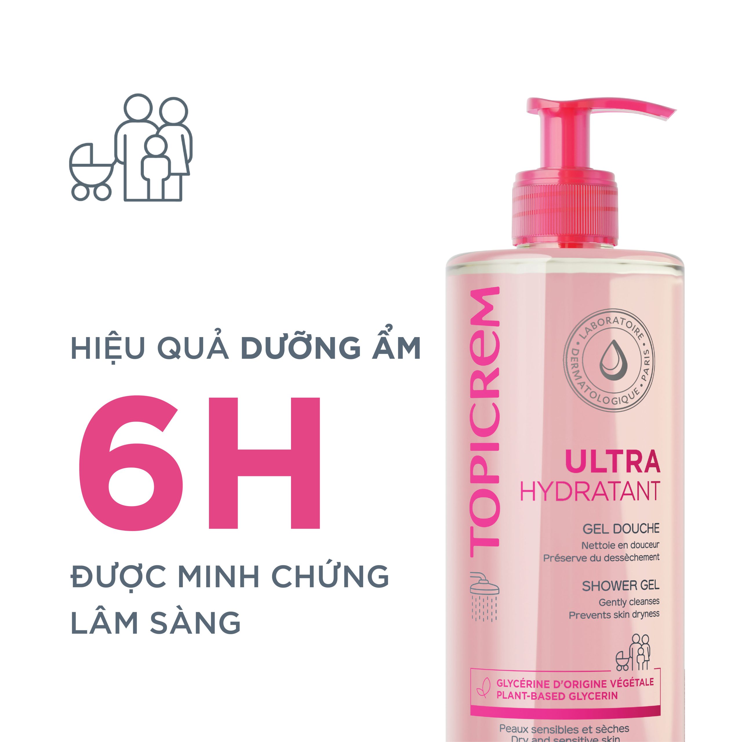 Topicrem ULTRA HYDRATANT Gel Douche 500ml