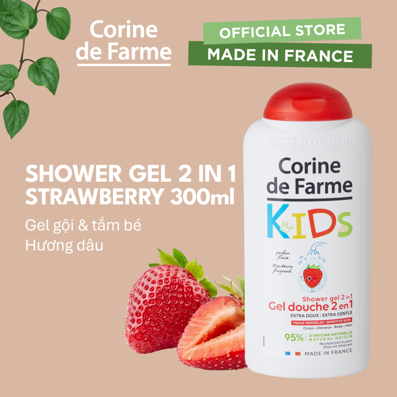 Corine de Farme Shower Gel 2 in 1 Strawberry 300ml