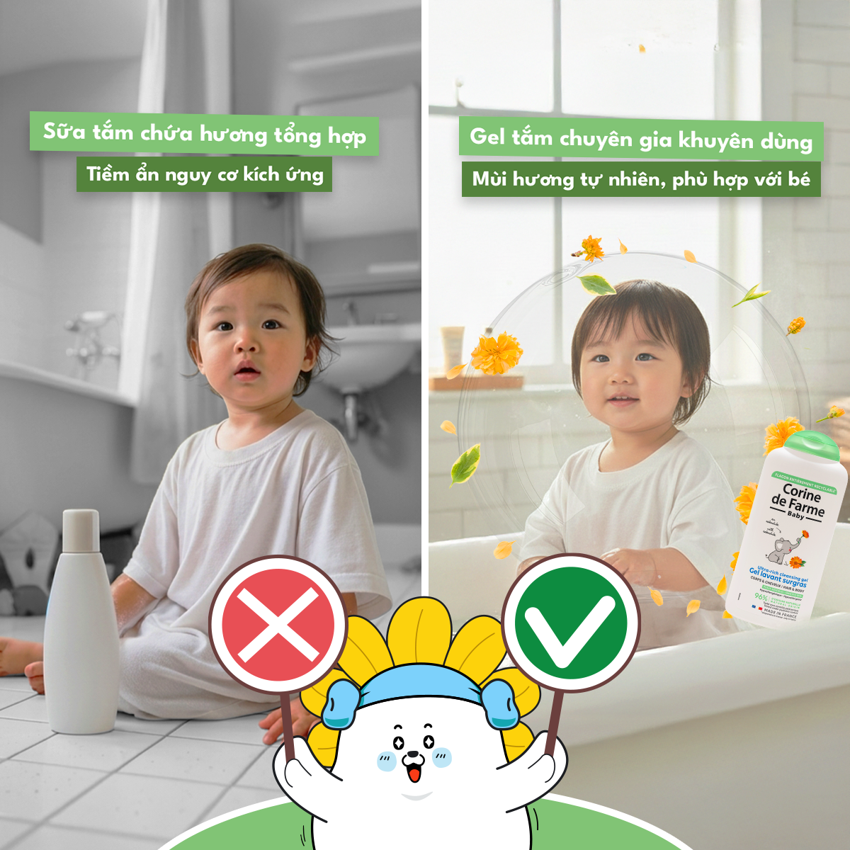 Nền tảng bảo vệ làn da đầu đời cho bé