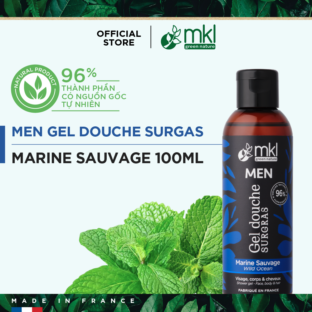 MKL Shower Gel Men Marine Sauvage 100ml