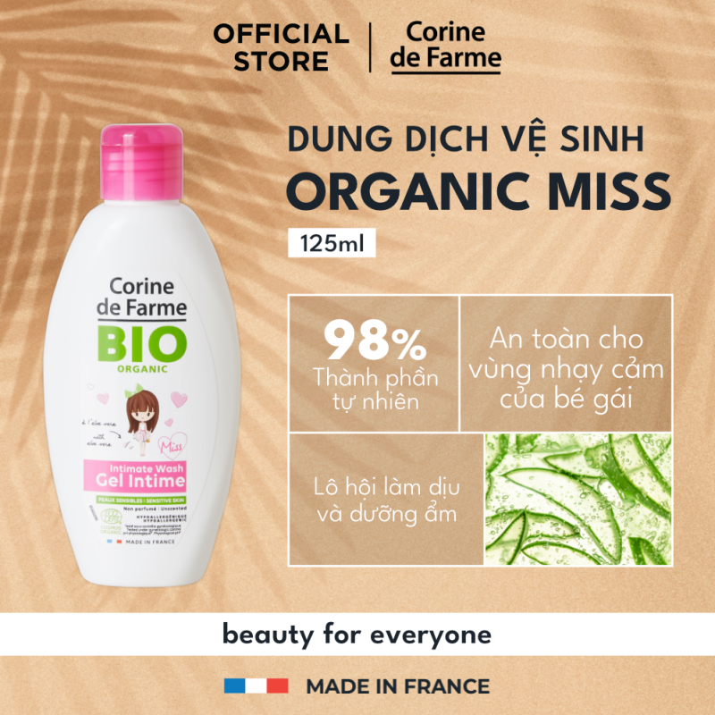 Corine de Farme Organic Intimate Wash Miss 125ml