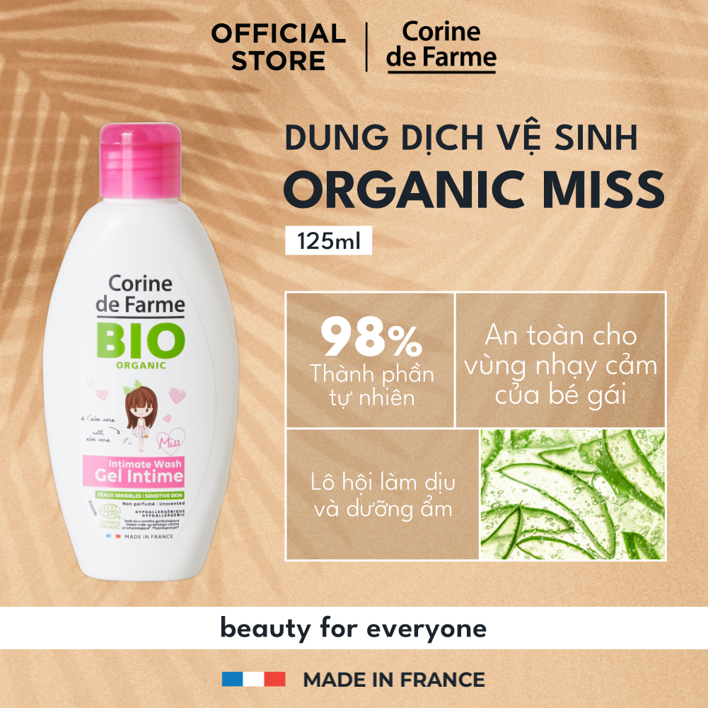Corine de Farme Organic Intimate Wash Miss 125ml